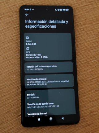 Xiaomi Redmi Note 12 Pro+ 5G 256GB Negro
