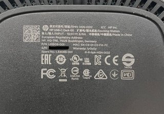 DOCK STATION HP G5 USB C 100W