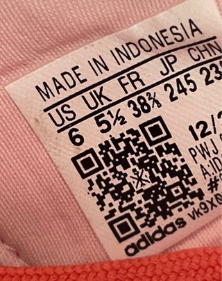 Adidas Scarpe da Ginnastica Rosa/Rosso Taglia 38.5