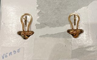 Pendientes vintage.Diseño de corazón.Cierre Omega