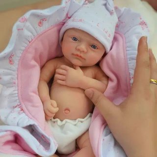 Muñeca reborn bebé silicona flexible