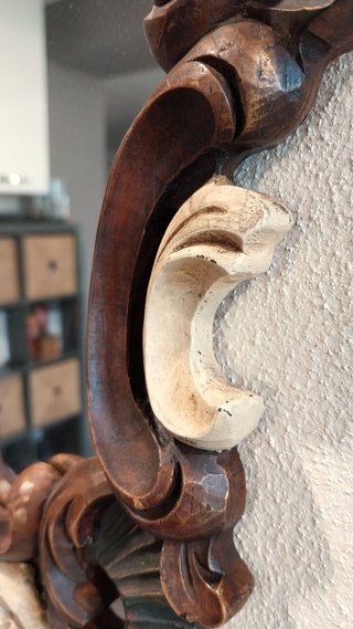 Specchio Barocco Artigianale in Resina