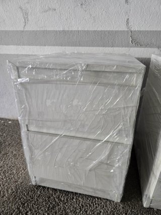 Mesitas de noche blancas (2 unidades)