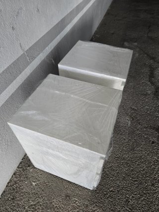 Mesitas de noche blancas (2 unidades)