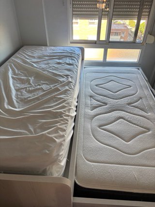 Cama nido con cajones y 2 colchones