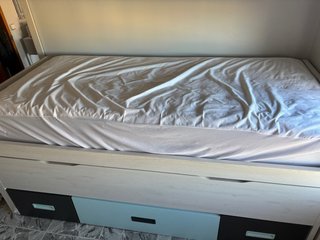 Cama nido con cajones y 2 colchones