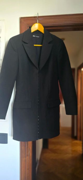 Vestido Blazer Zara Negro Talla M