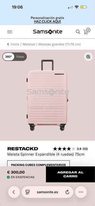 Maleta Samsonite Grande NUEVA CON CAJA ORIGINAL