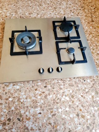 Placa de gas 3 fuegos