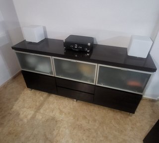 Mueble de salón completo nogal