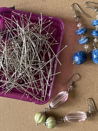 50 Chiodini a Pallina per Creazioni Bijoux