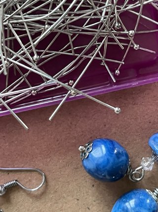 50 Chiodini a Pallina per Creazioni Bijoux