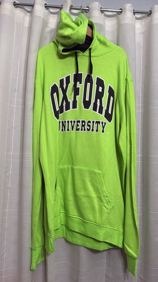 Sudadera Oxford University Verde Neón