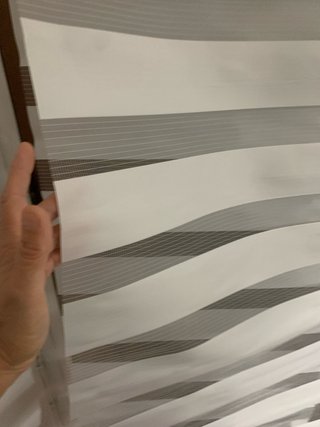 Estor enrollable Stot gris y blanco