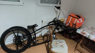 Bicicleta Eléctrica Fat Bike Negra