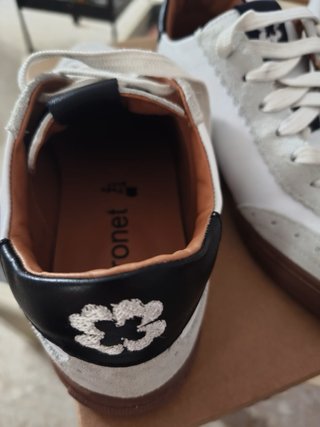 Zapatos Porronet blancos y gris talla 37
