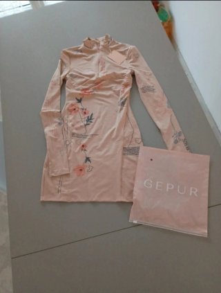 Vestito Gepur rosa/beige taglia XS