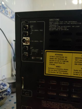 Equipo de música Pioneer CD/Sintonizador/Casetera