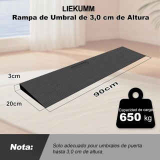 Rampa de goma para ducha o escalón de entrada