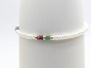 Pulsera Perlas y Oro 18k