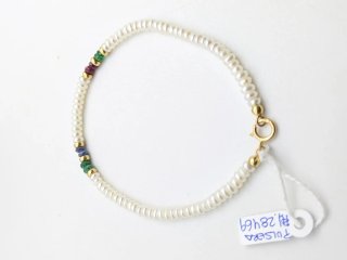 Pulsera Perlas y Oro 18k
