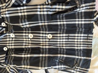 Parka Hongo Diseño Cuadros Talla  46