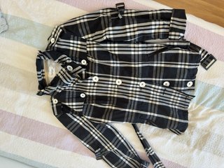 Parka Hongo Diseño Cuadros Talla  46