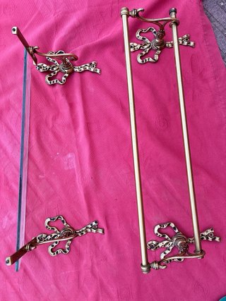 Apliques de baño metal dorado