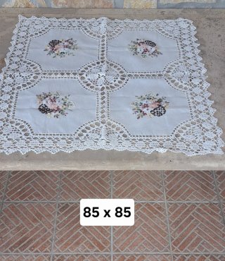 Centro Tavola Ricamato Floreale
