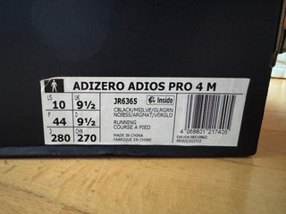 Adidas Adizero Adios Pro 4 Negro/Verde