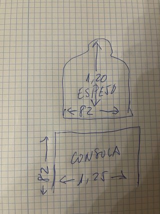 Consola de entrada con espejo.