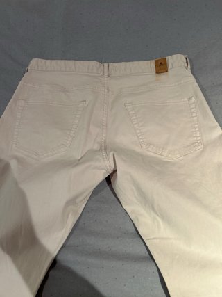 Pantalón Scalpers Slim Fit Talla 42 Beige hueso