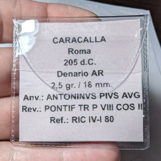 Denario Caracalla 205 d.C.