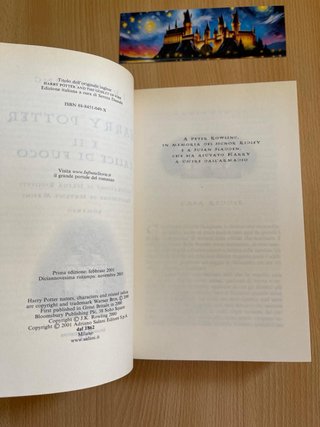 Harry Potter e il calice di fuoco prima edizione
