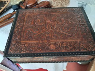 Caja de puros antigua de madera