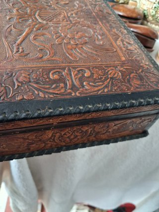 Caja de puros antigua de madera