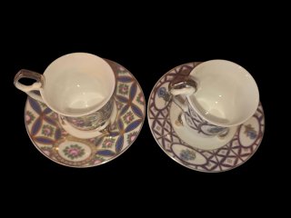 Coppia tazzine Venezia Gold Collection vintage