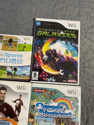 Pack 4 Juegos Wii: Sports, Geometry Wars, PES 2008