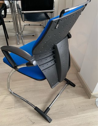 Silla de escritorio oficina ergonómica azul