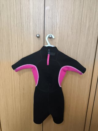 Neopreno niña Tribord negro y rosa