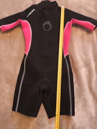 Neopreno niña Tribord negro y rosa