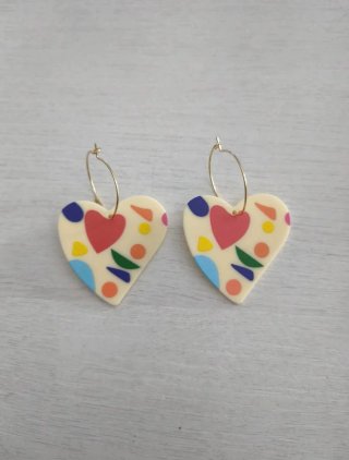 Pendientes Corazón Multicolor