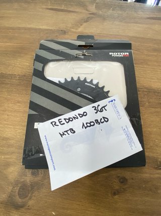 Plato Rotor 36T CNC Negro 100bcd