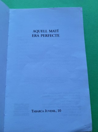 Aquell matí era perfecte