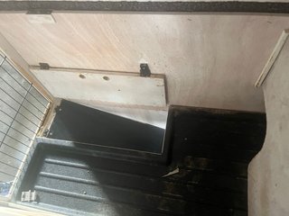 Casa Conejo 2 Niveles Madera y Metal
