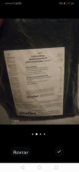 Mosquitera Reimo Nueva T5 T6 T6.1 Puerta Trasera