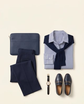 Completo Camicia + Pantalone Palazzo Blu