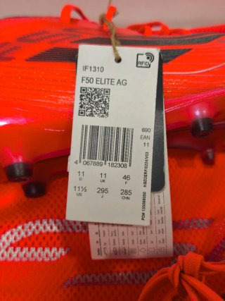 Botas de fútbol Adidas F50 Elite AG Talla 46