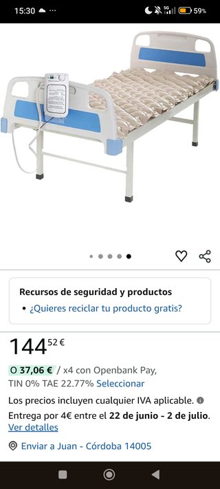 Colchón Antiescaras Nuevo. GANGA!!.