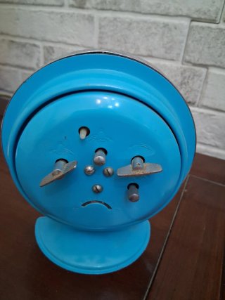 Sveglia vintage White Dove con gallina